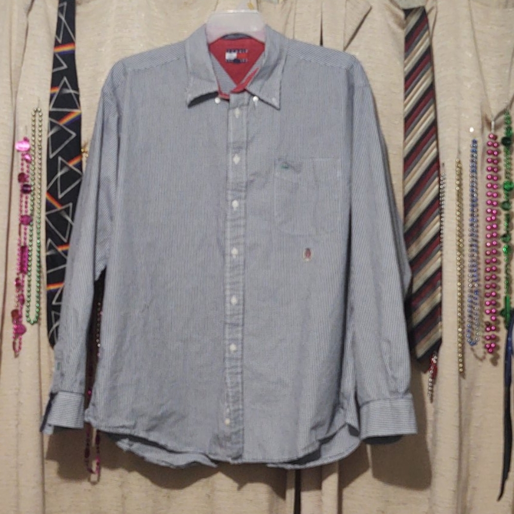 Tommy Hilfiger Button Down Shirt XXL Grey